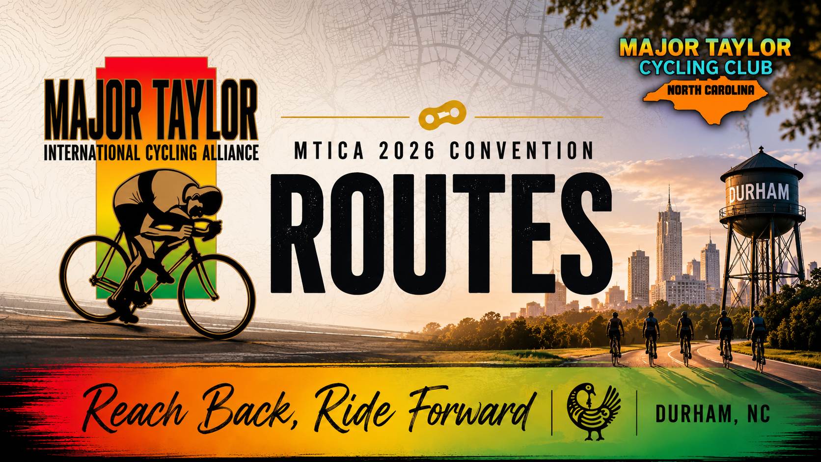 MTICA 2026 Convention Routes — Reach Back, Ride Forward — Durham, NC