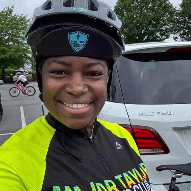 Clarissa Burnette, lifetime member of the Major Taylor Cycling Club of North Carolina