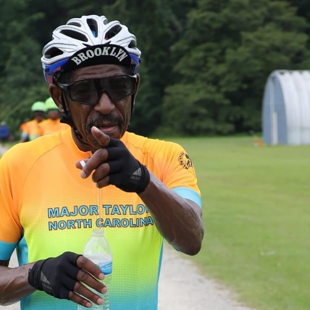 Luddy Hayden, lifetime member of the Major Taylor Cycling Club of North Carolina
